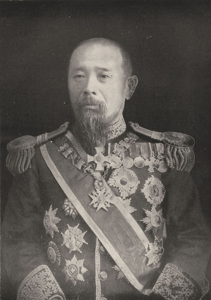 JAPAN. Marquis Hirobumi Ito, Ex Premier of Japan 1907 old antique print